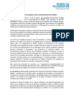 Comunicado de Prensa - Visita Representante de País de Onu Mujeres