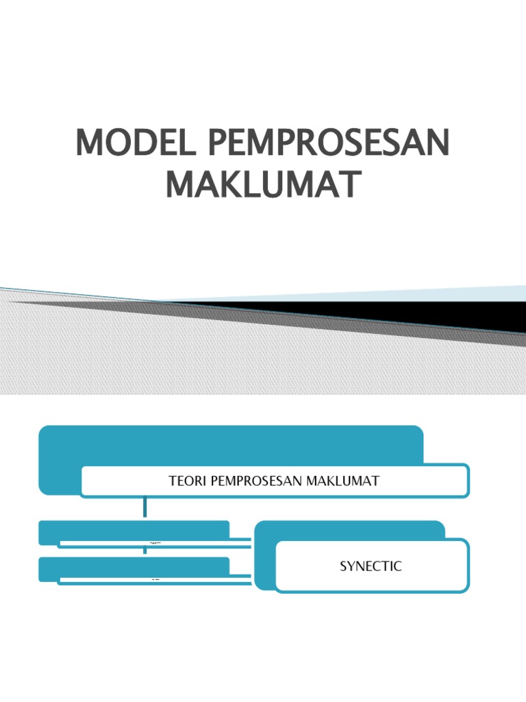 Model Pemprosesan Maklumat