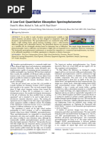 A Low-Cost Quantitative Absorption Spectrophotometer