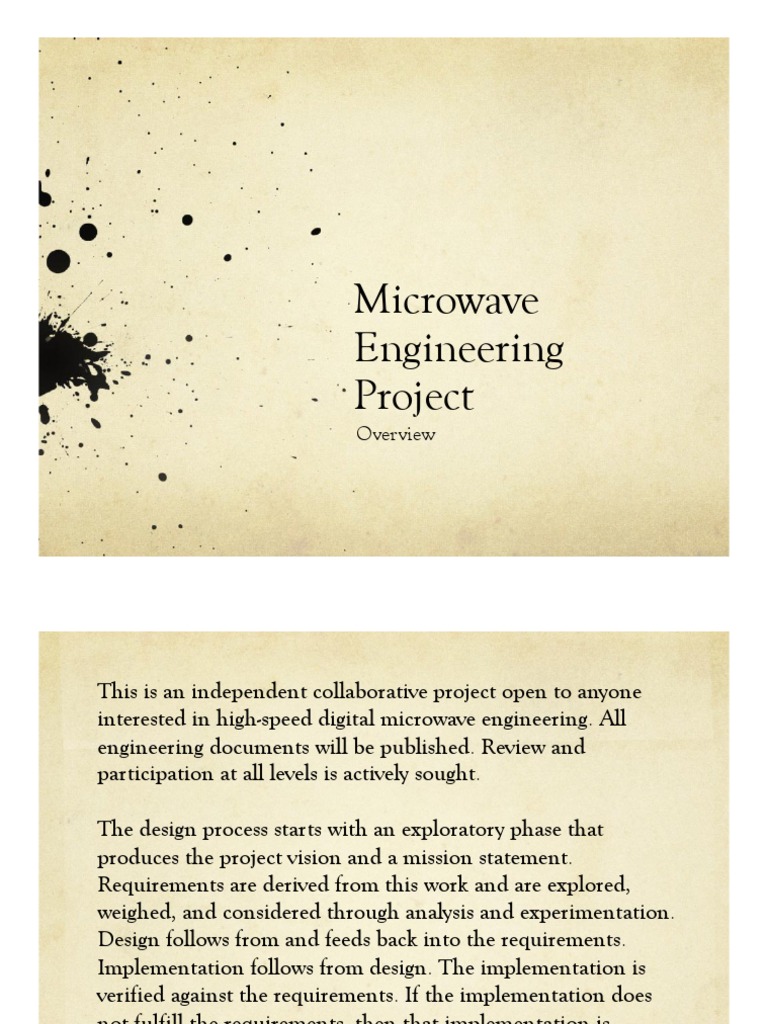Microwave Engineering Project PDF