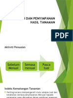 Penuaian Dan Penyimpanan Hasil Tanaman