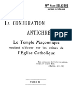 La Conjuration Antichretienne, Le Temple Maçonnique Voulant S'élevé Sur Les Ruines de L'eglise Catholique TOME II