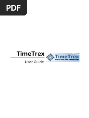 TimeTrex User Manual
