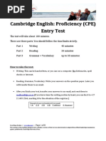 CPE Entry Test 2011 - Good Hope Studies