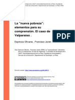 Espinoza Olivares, Francisco Javier (2008) - La Nueva Pobreza Elementos para Su Comprension. El Caso de Valparaiso