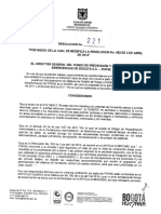 Resolución 221 de 2014