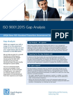 UK I ISO 9001 Gap Datasheet