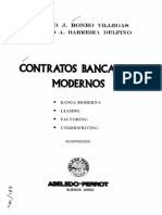 Contratos bancarios modernos: leasing y factoring