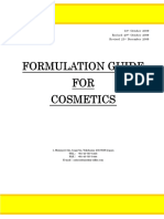 Formulation Guide FOR Cosmetics