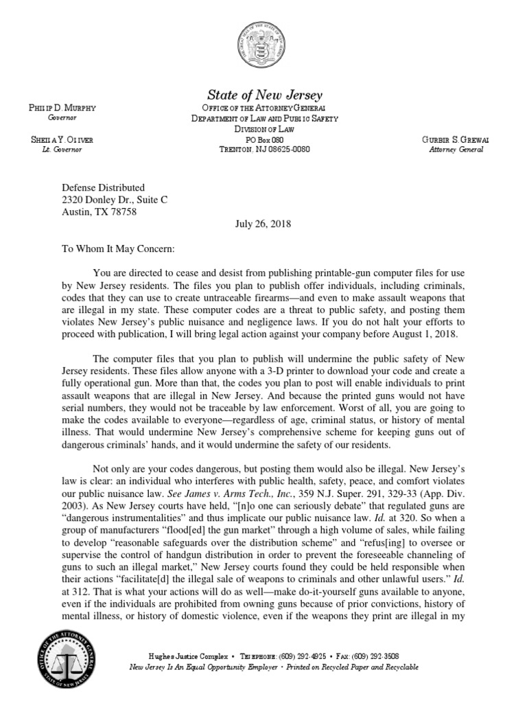 NJ Cease and Desist Letter | PDF | Crime & Violence | Crime Thriller for Free Printable Cease And Desist Letter