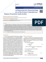 Resistivity Fractal Dimension for Characterizing Shajara Reservoirs of the Permo-Carboniferous Shajara Formation