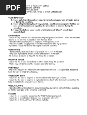 Birth Plan Final