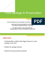 Food Spoilage & Preservation