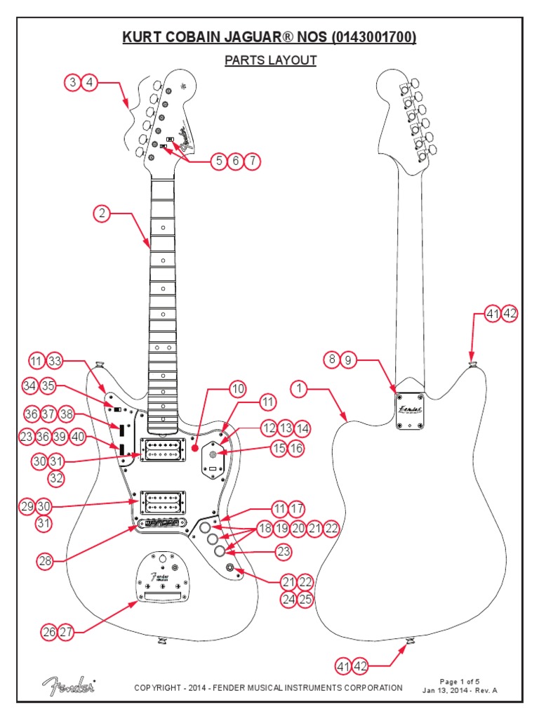Kurt Cobain Jaguar Specs Wiring PDF Celtic Musical Instruments