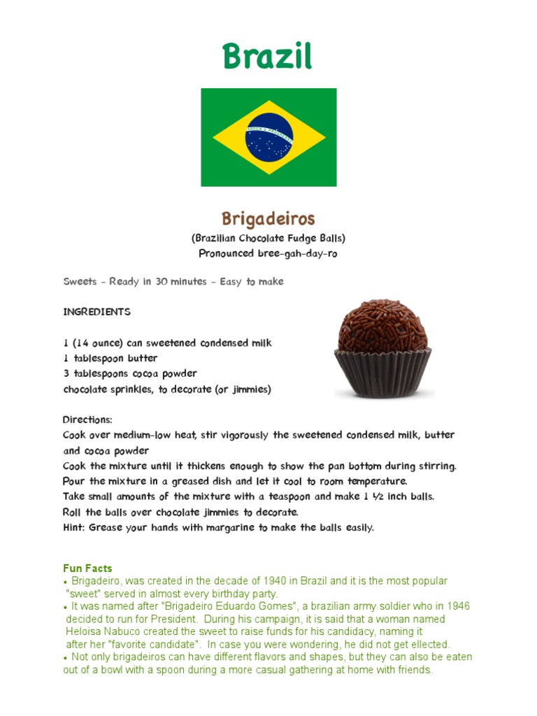 Brigadeiro Recipe Pdf