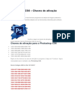 Ativação Photoshop Cs6