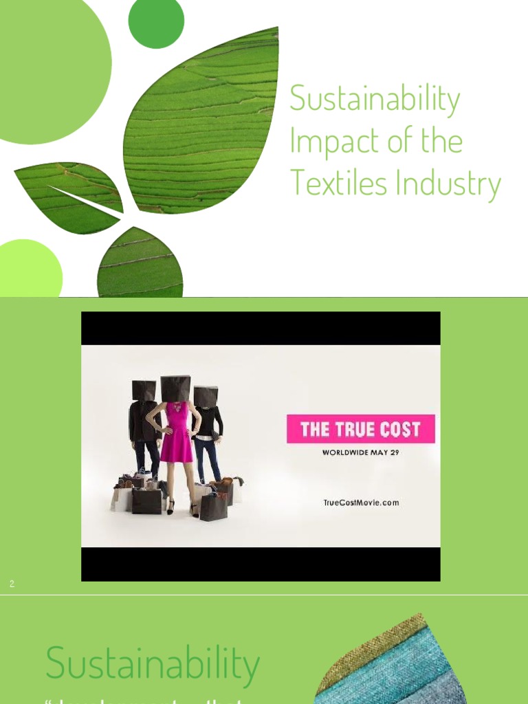 Sustainability - Impact of The Textiles Industry | PDF | Life Cycle ...