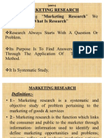 (Unit-I) Marketing Research