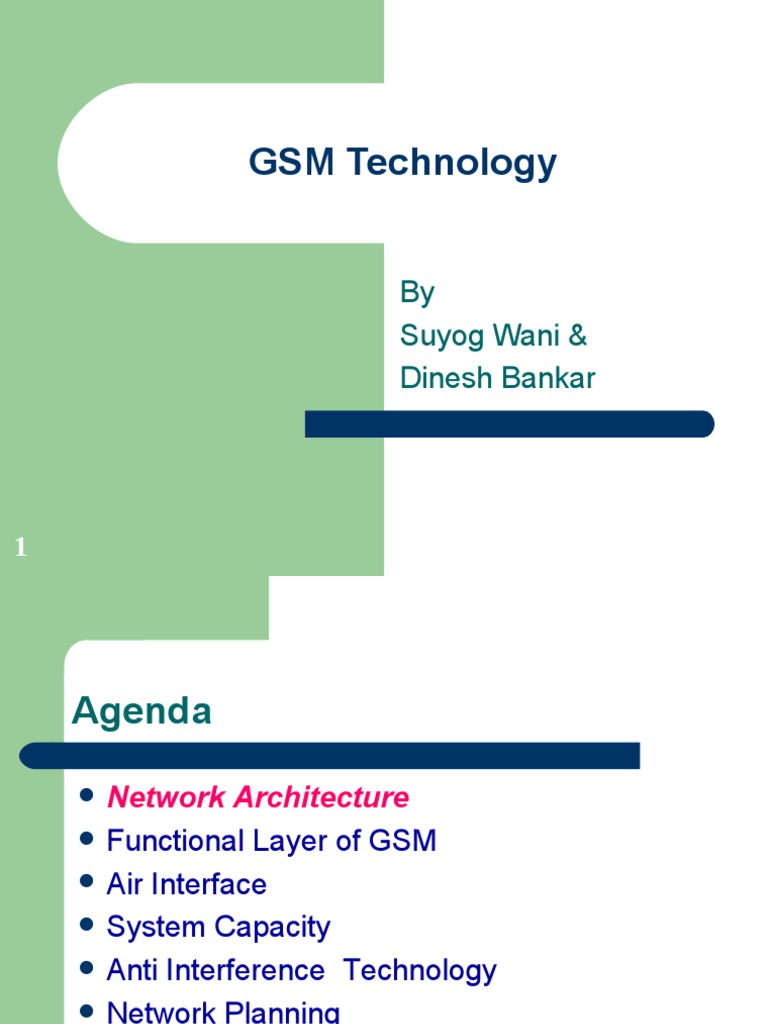 Overview of GSM Network Architecture | PDF | Service Industries ...