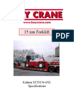 15 Ton Forklift Specification