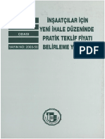 Pratik Teklif Fiyati Belirleme PDF