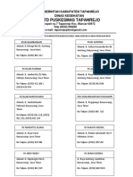 Uptd Puskesmas Tapanrejo: Pemerintah Kabupaten Tapanrejo Dinas Kesehatan