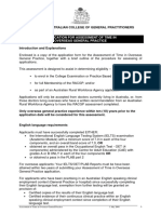 ApplicationforGPAssessmentRACGP PDF