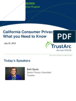 California Consumer Privacy Act Insights Seris - TrustArc