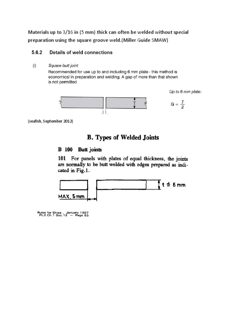 Materials Up To 3/16 in (5 MM) Thick Can Often Be Welded Without