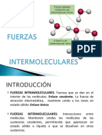 FUERZAS Intermoleculares