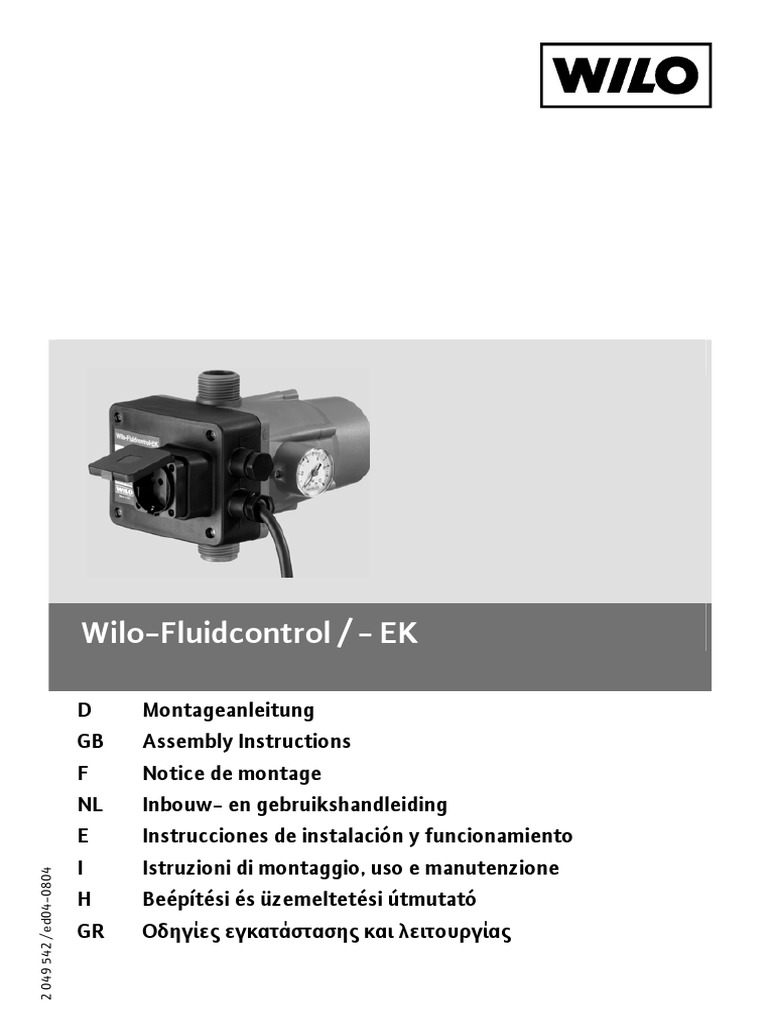 Wilo F 0200001400012f1100010092 PDF | PDF