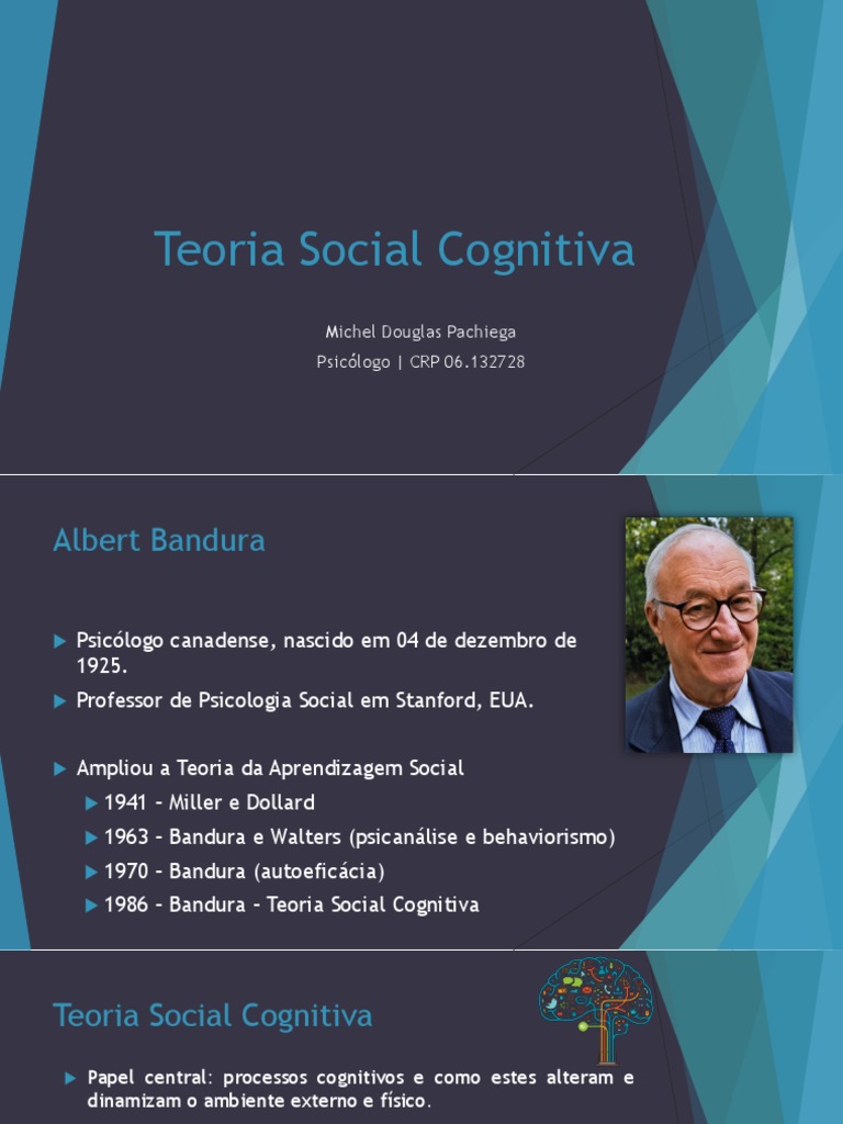 Teoria Social Cognitiva Pdf Download Grátis Pdf Psicologia Sociologia