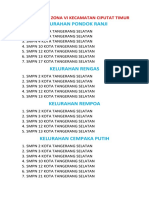 Smpn Pilihan Zona Vi Kecamatan Ciputat Timur