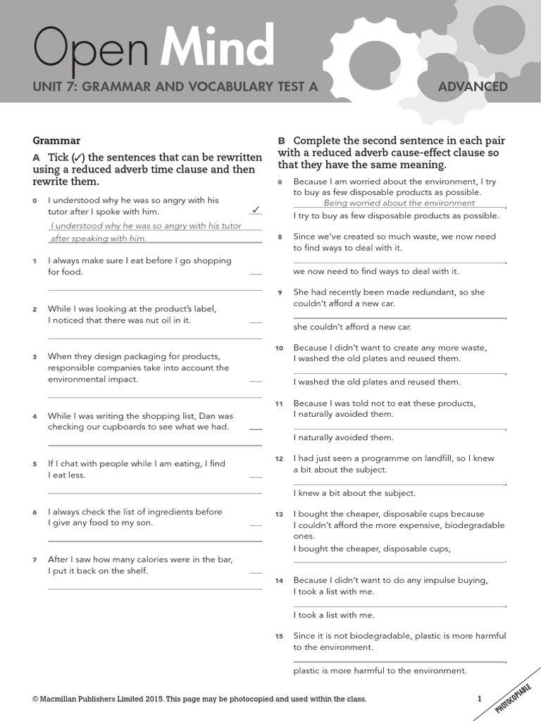 English In Mind 3 Answer Key