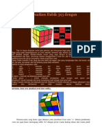 Cara Menyelesaikan Rubik 3x3 Dengan Mudah