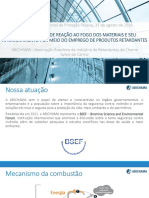 Caracteristicas de Reação Ao Fogo Dos Materiais e Seu Aprimoramento Por Meio Do Emprego e Produtos Retardantes