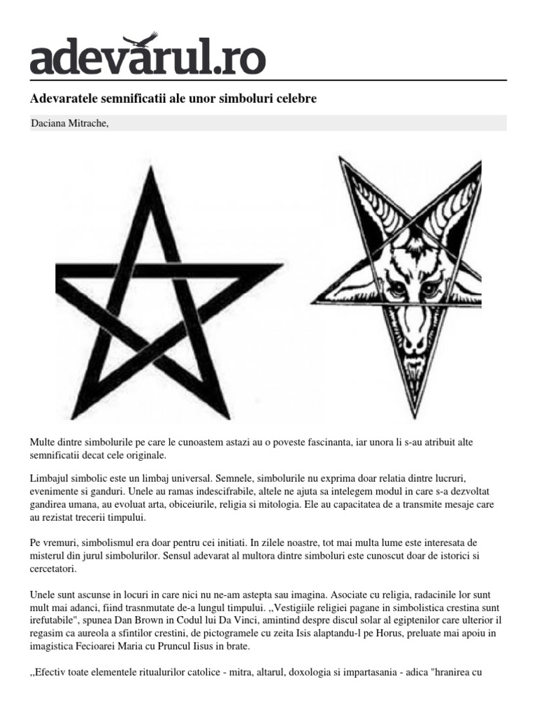 Simboluri Celebre | PDF