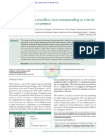 Tuberculosis Del Seno Maxilar Disfrazada de Absceso Facial, Una Ocurrencia Única