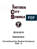 2018-2019 Elementary Parent/Student Handbook