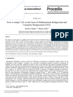 How To Adapt CAS On The Basis of Mathematical Background and Computer Background at EUL