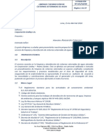 Limpieza y Desinfección de Cisternas de Agua de Proceso PDF