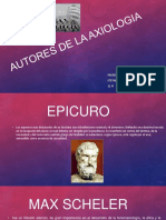 Autores de La Axiologia