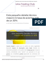 Este Pequeño Detalle Técnico Mejoró Mi Tasa de Aciertos Más de Un 30% - Novatos Trading Club