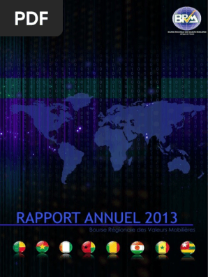 Rapport Annuel Brvm 2013 Banque Centrale Europeenne Bourse Economie