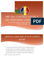 ABC Del Control Social y Las Veedurías Ciudadanas