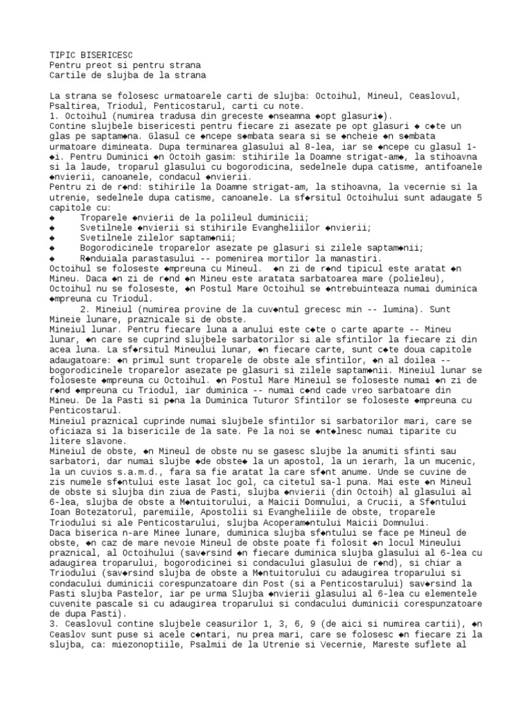 Tipic Bisericesc | PDF