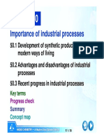 Importance of Industrial Processes and Recent Advances