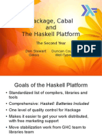 Hackage, Cabal and The Haskell Platform: The Second Year