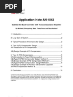 Application Note AN-1043: Stabilize The Buck Converter With Transconductance Amplifier