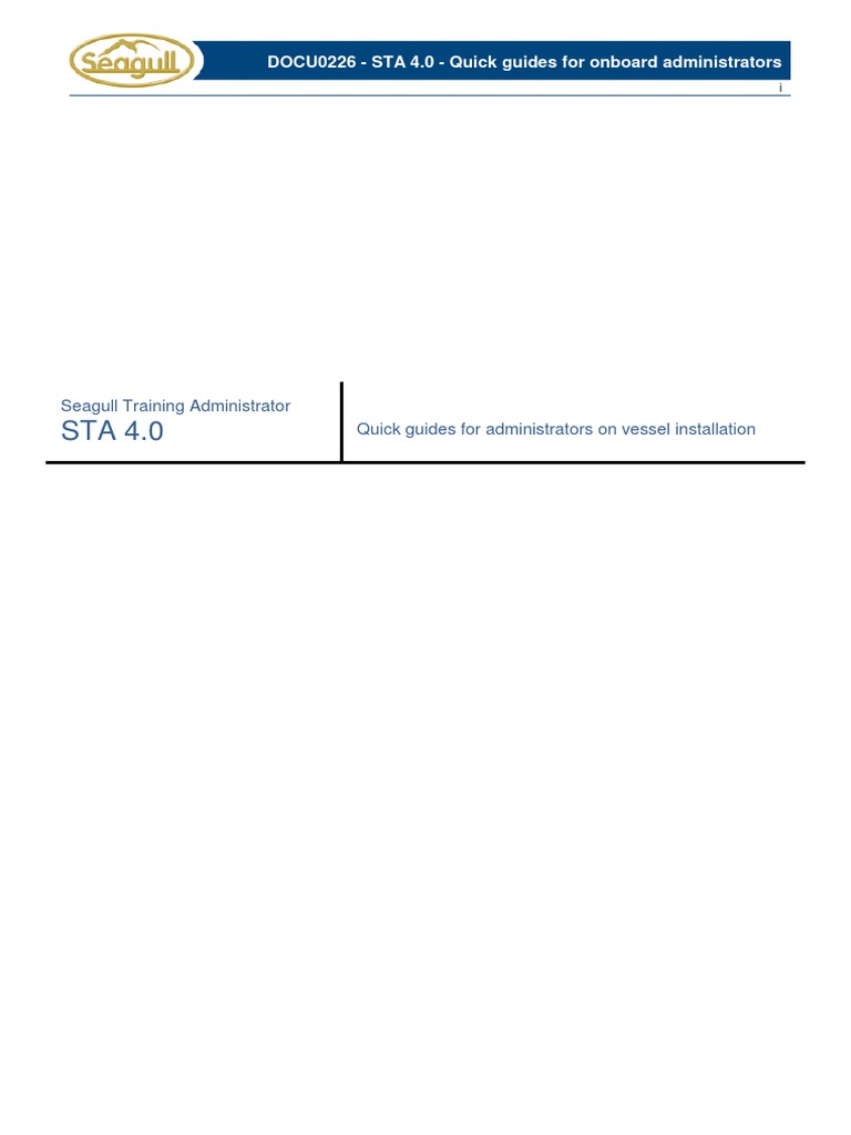 Seagull Sta 4 0 Answers Pdf
